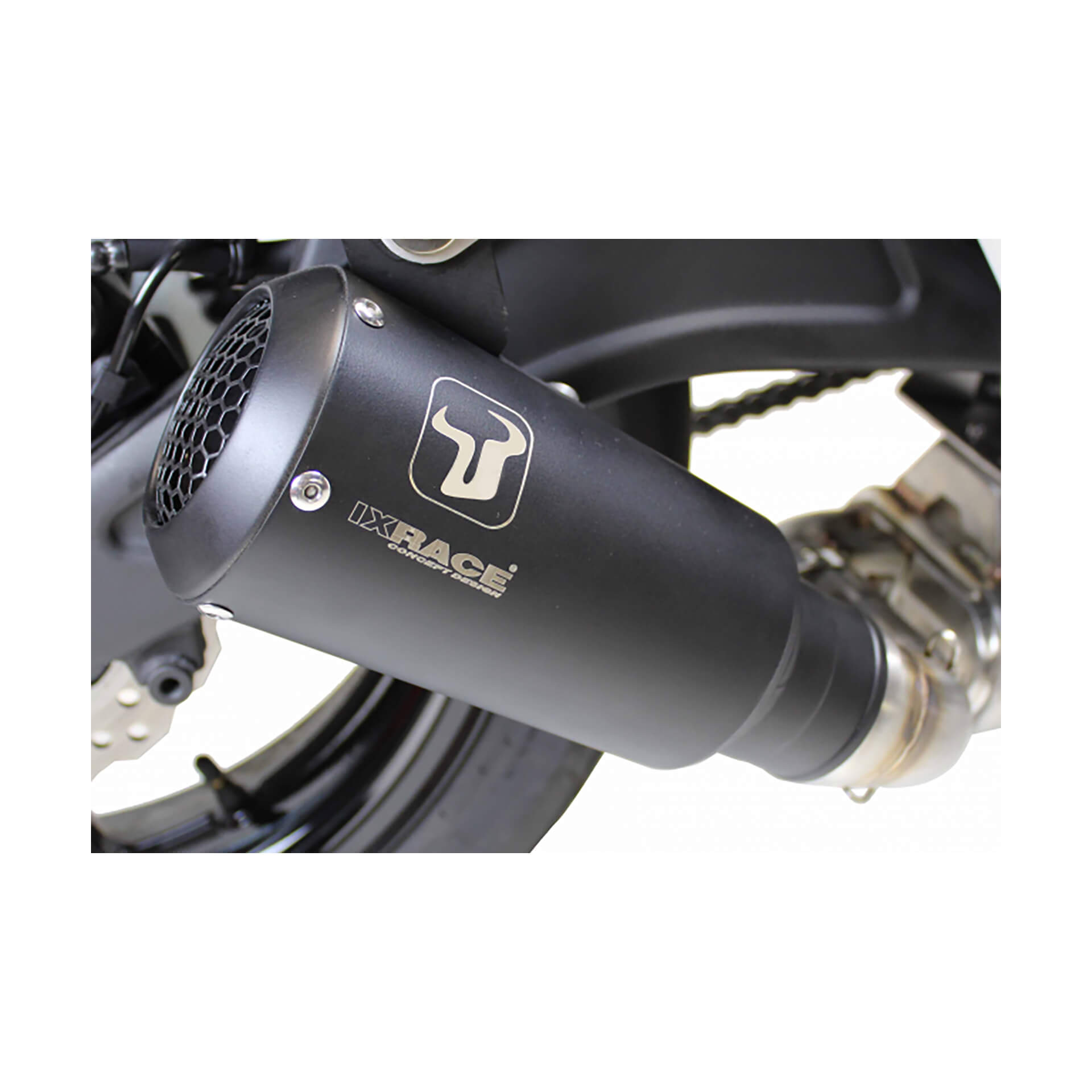 ixrace MK2 rear silencer, Moto Morini X CAPE 650/SEIEMMEZZO, 22-